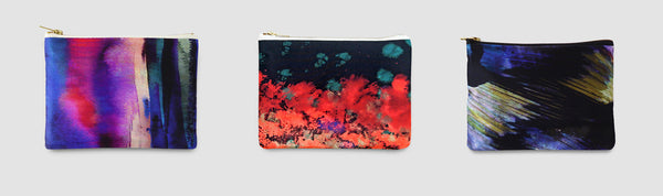 Abstract bags for funky wedding