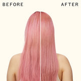 before and after using glass action hydrating hair oil universal elixir | amika