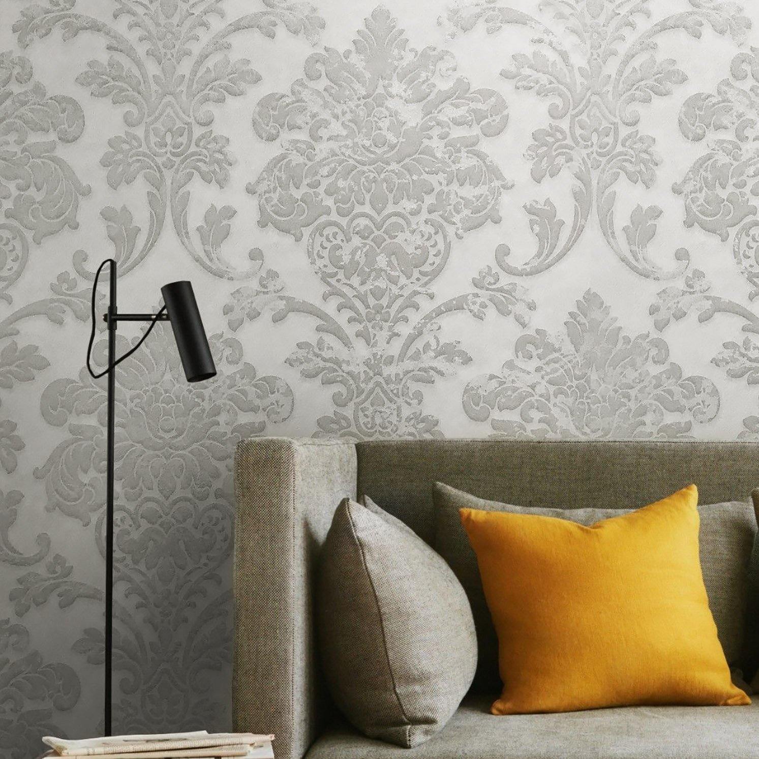 gray damask background