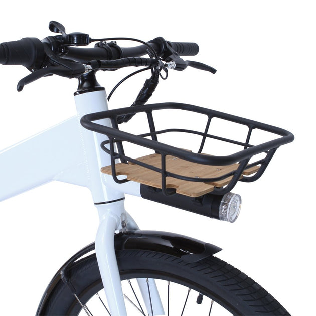 bike with a basket on the front