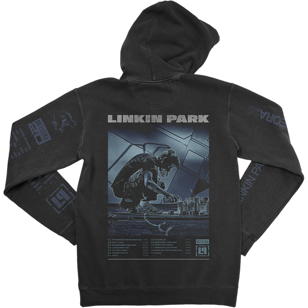  Logo Tilt Washed Black Hoodie | Men | Linkin Park Store