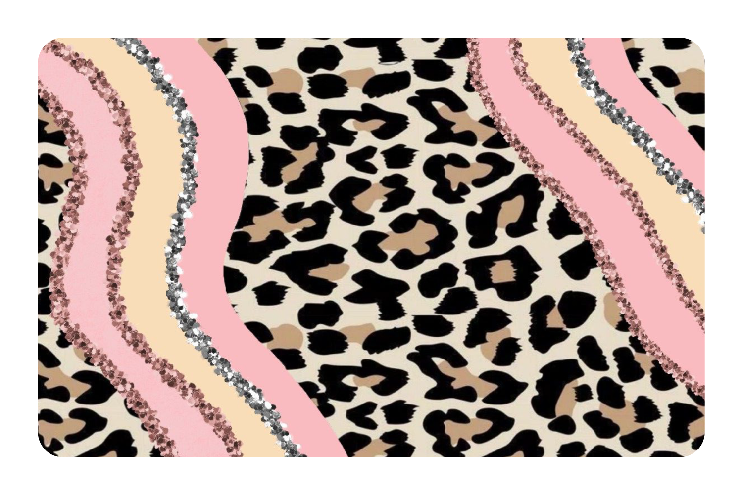 6. Cheetah Print Gel Nail Design with Glitter - wide 4