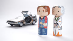 Back to the Future hand-painted Kokeshi doll