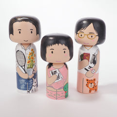 Custom Kokeshi - Family portrait