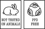 not tested on animals and ppd free