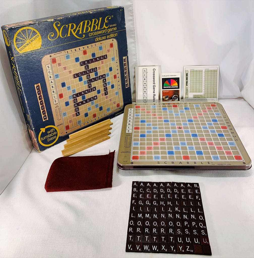 Scrabble Deluxe Edition - 1977 - Milton Bradley - Great Condition