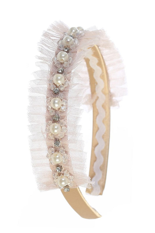 Accessories - Pearl Tulle Headband