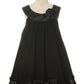 Dress - Chiffon Dress With Satin Neckline