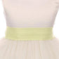 Dress - Satin Sash Bow Girl Dress (White Dress)