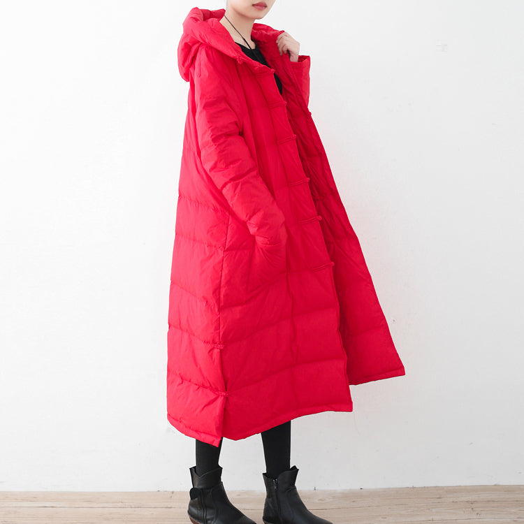 red hooded coats