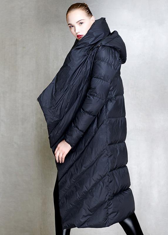 plus size down coat with hood