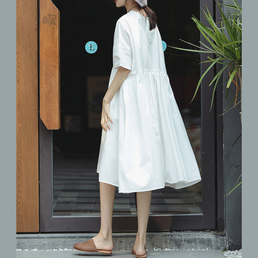 white elegant maxi dress