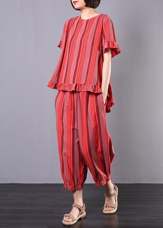 red harem jumpsuit