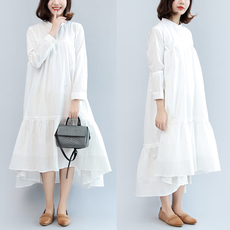 casual white maxi dress plus size