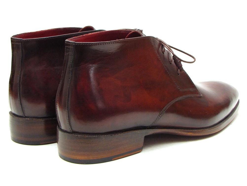 Paul Parkman Men's Chukka Boots Brown & Bordeaux by PAUL PARKMAN on OOSTOR.com