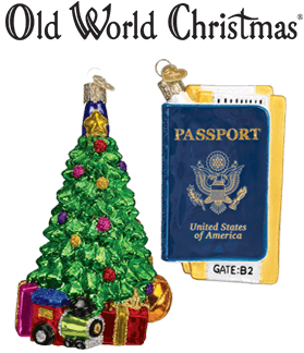 Christmas Tree Ornament & Passport Ornament