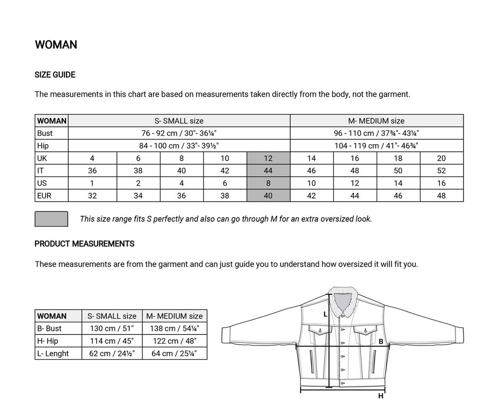 Woman Size Guide