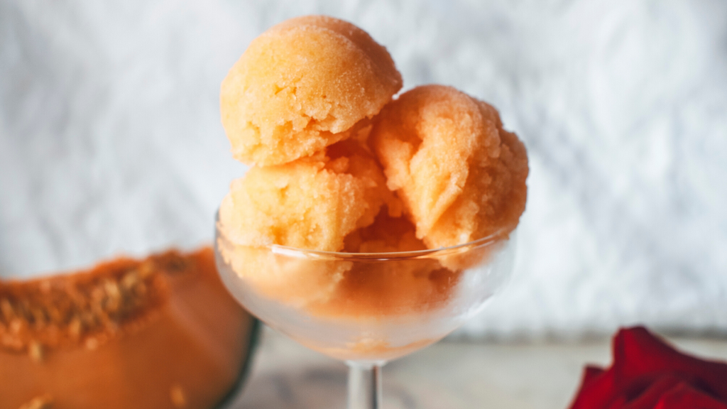 Sorbetto vegano al melone