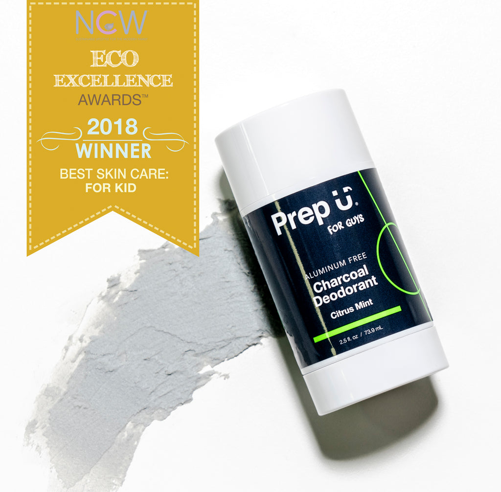 Prep U Charcoal Deodorant EcoExcellence Winner Best Skin Care for Kids