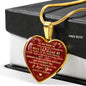 To My Fiancee Valentine's Day Ideas for Wife Lover - Unique Novelty Heart Necklace Gift For Birthday Wedding Anniversary or Special Occasion