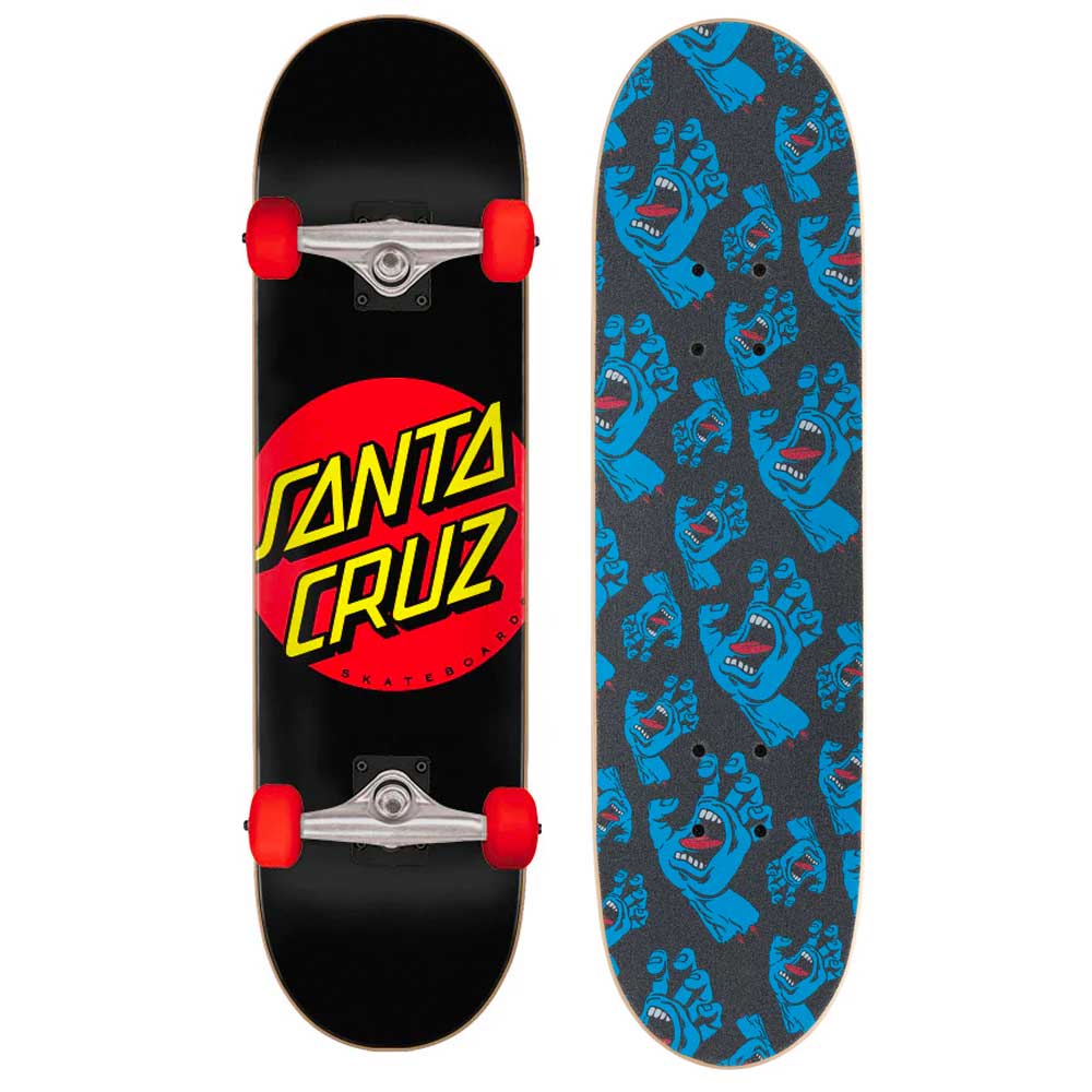 gewelddadig ijzer Om toestemming te geven Santa Cruz Classic Dot Super Micro Skateboard Complete - 7.25 Black – Focus  Boardshop