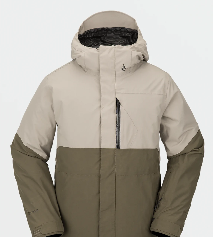 Volcom L Insulated Gore Jacket Dark Khaki