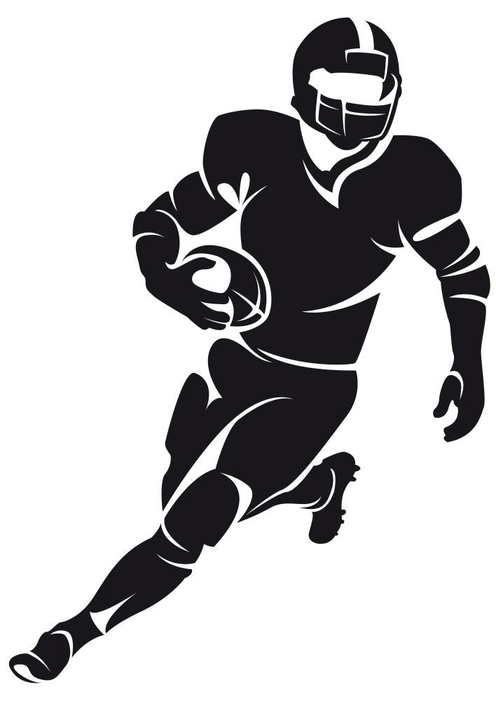 American Football Player Silhouette