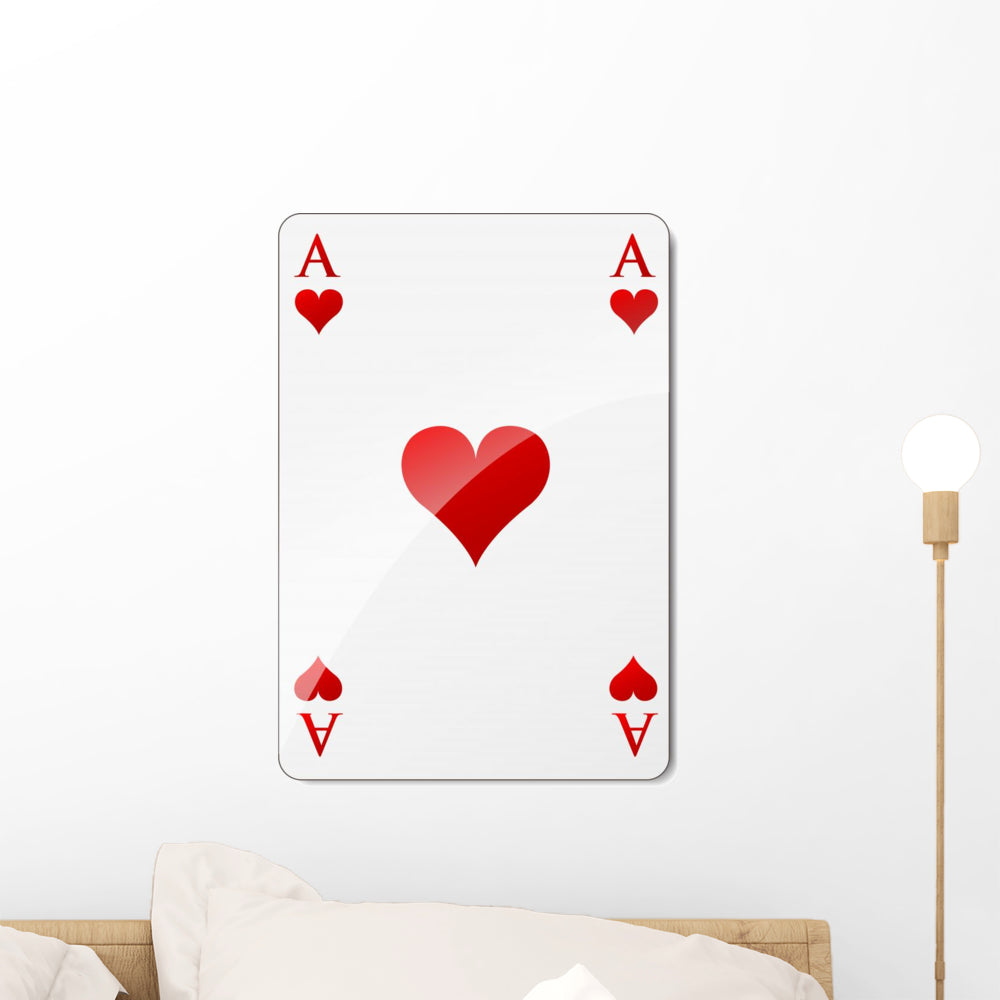 Ace Hearts Wall Decal Wallmonkeys Com