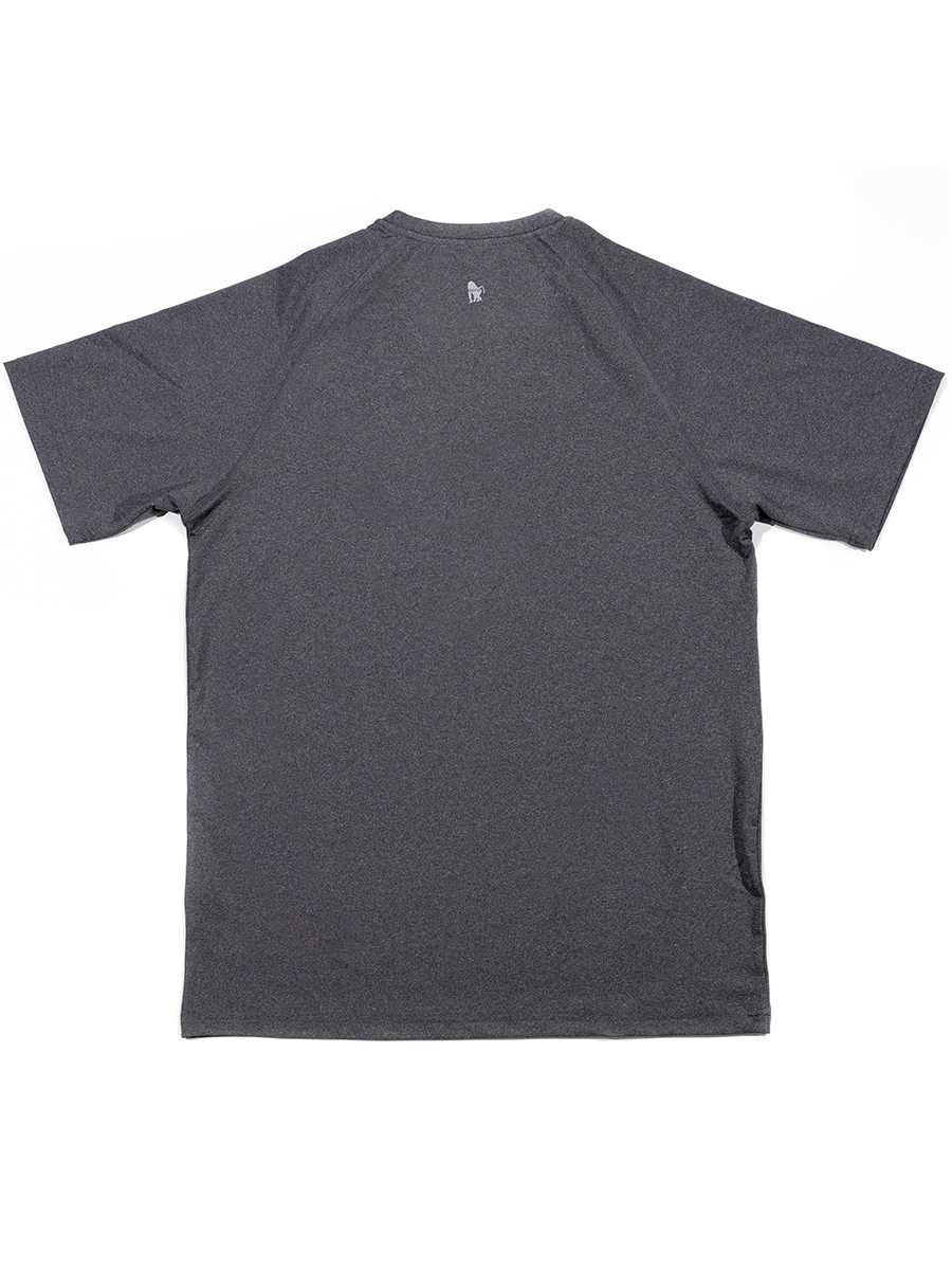 grey athletic shirt