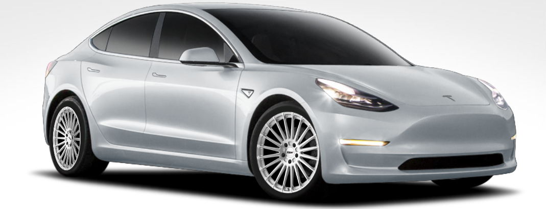 TSW Turbina 18" Staggered Wheel/Tire Set Tesla Model 3TSWEV Tuning TSW Turbina 18" Staggered Wheel/Tire Set Tesla Model 3TSWEV Tuning