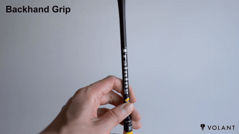 Backhand Grip Volant Wear Badminton Instructions Beginner Tips