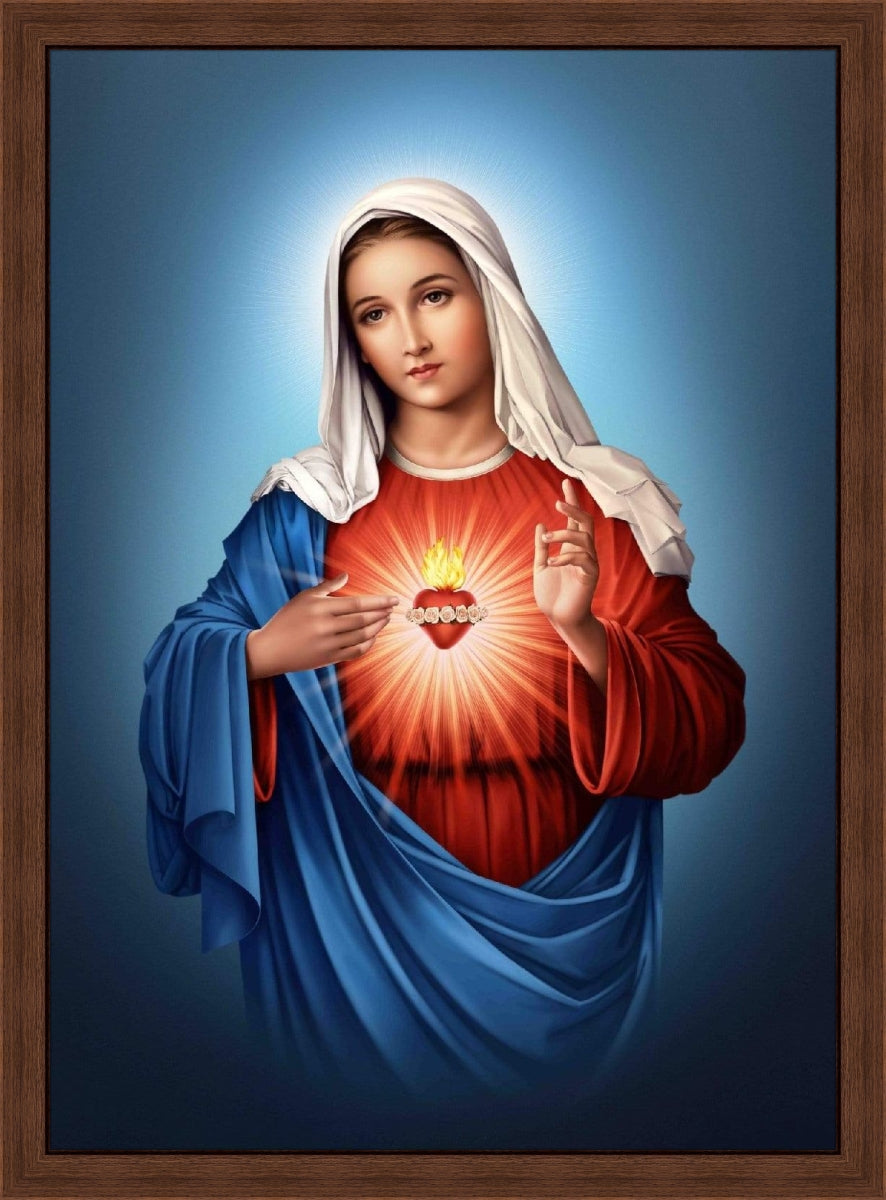 Sacred Heart Mary Portraits - Premium Photographic Prints with Box ...