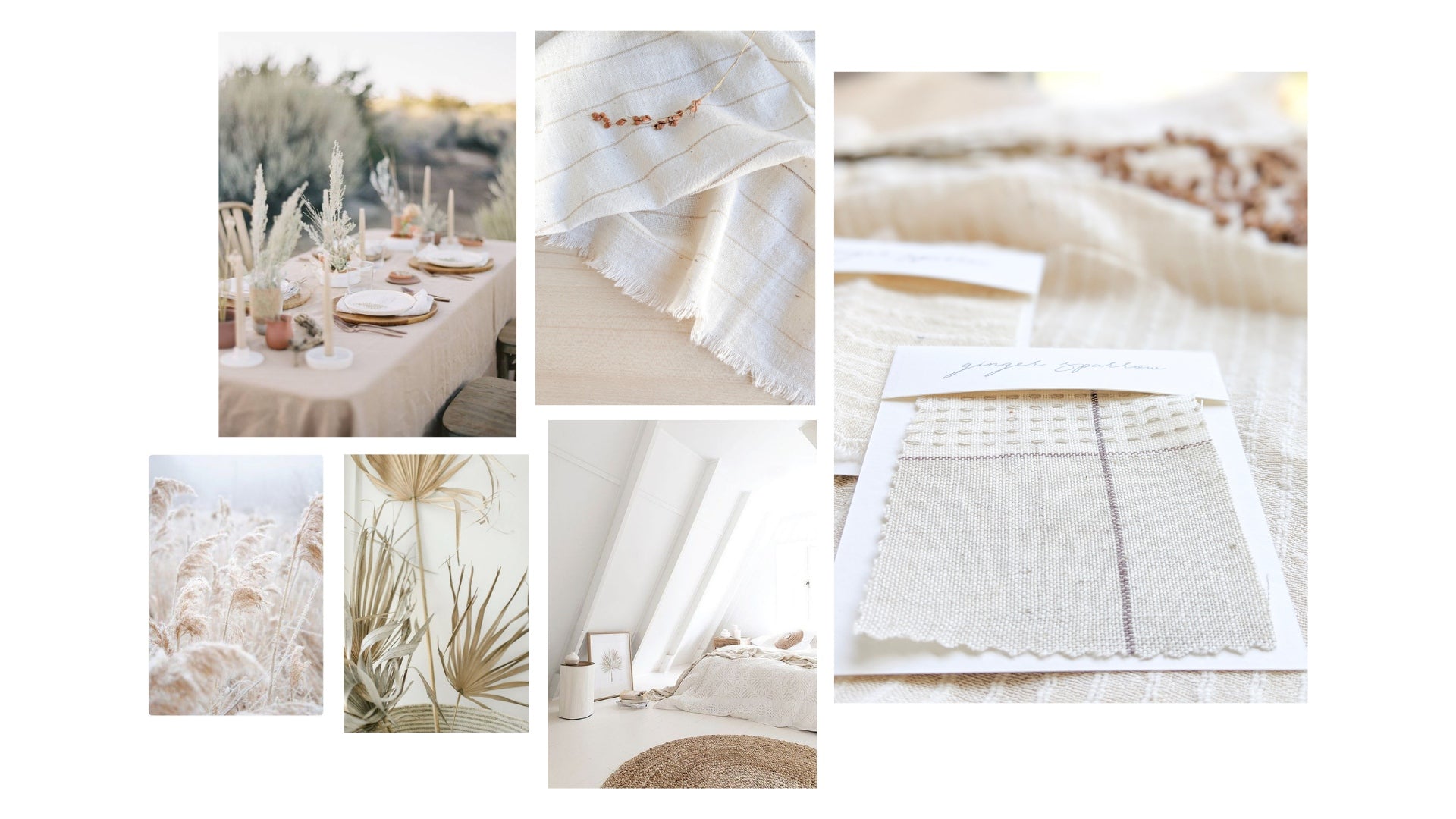 The Flowers of Cotton Collection by Ginger Sparrow, a modern, handcrafted, home decor brand. 