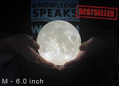 M - 6.0 inch moon lamp size (Best seller)