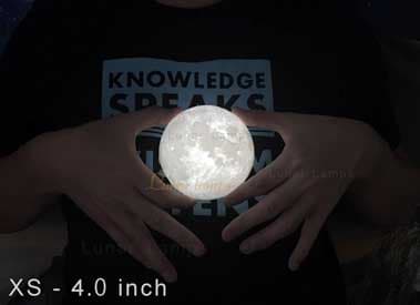 XS - 4.0 inch moon lamp size