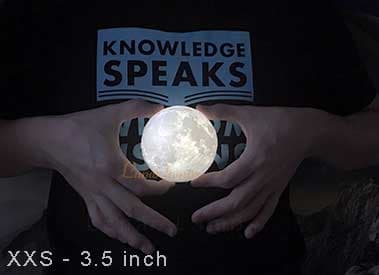 XXS - 3.5 inch moon lamp size