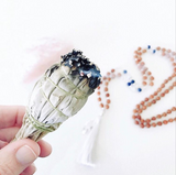 Clearing sage smudging mala beads