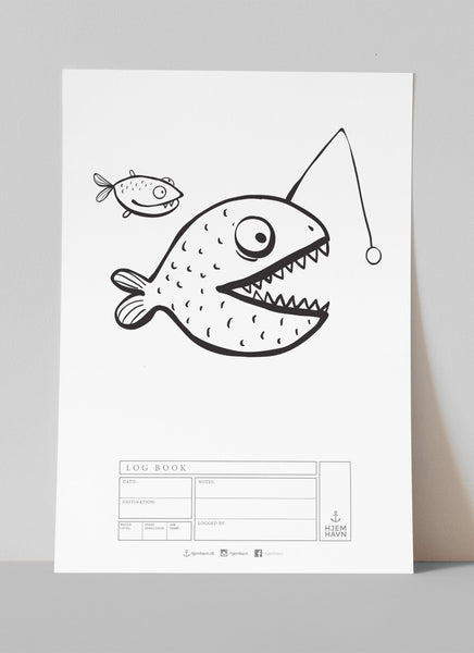 Selber Malen Lustige Fische Kostenlos De Hjemhavn