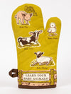 Blue Q "Learn Your Baby Animals" Oven Mitt