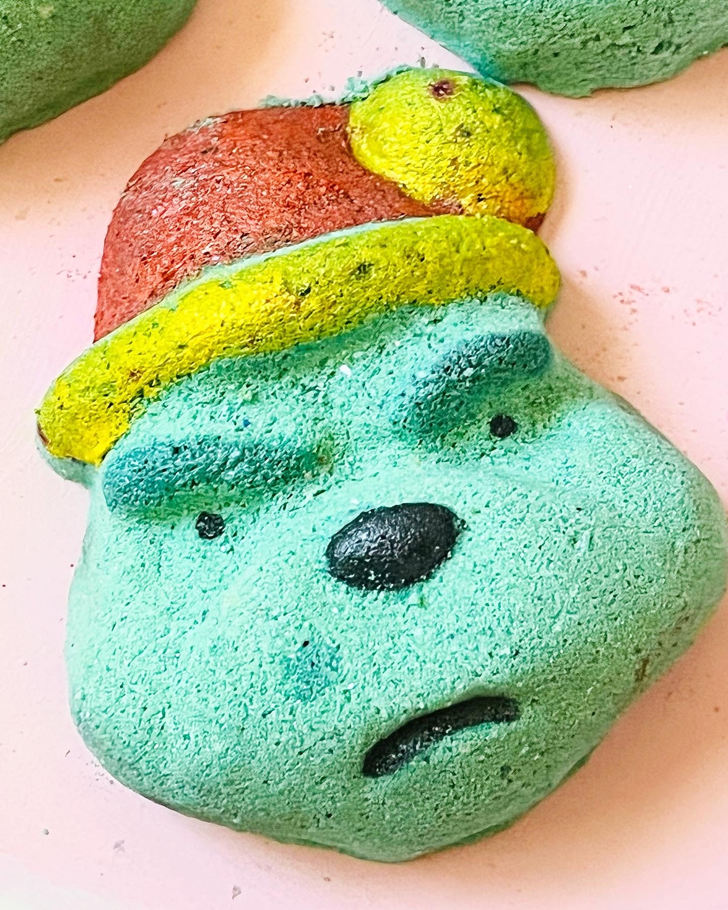 grinch bath bomb