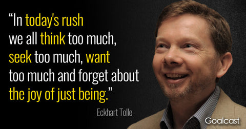 eckhart tolle tips to use for anxiety during hard flaccid