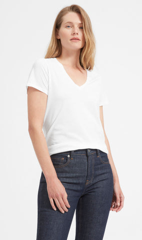 white tee by everlane