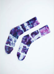 hand dyed purple socks