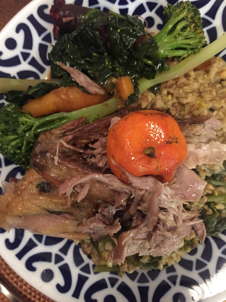 Simon's slow roasted duck with citrus