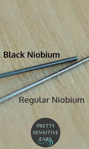 Black Niobium versus Regular Niobium