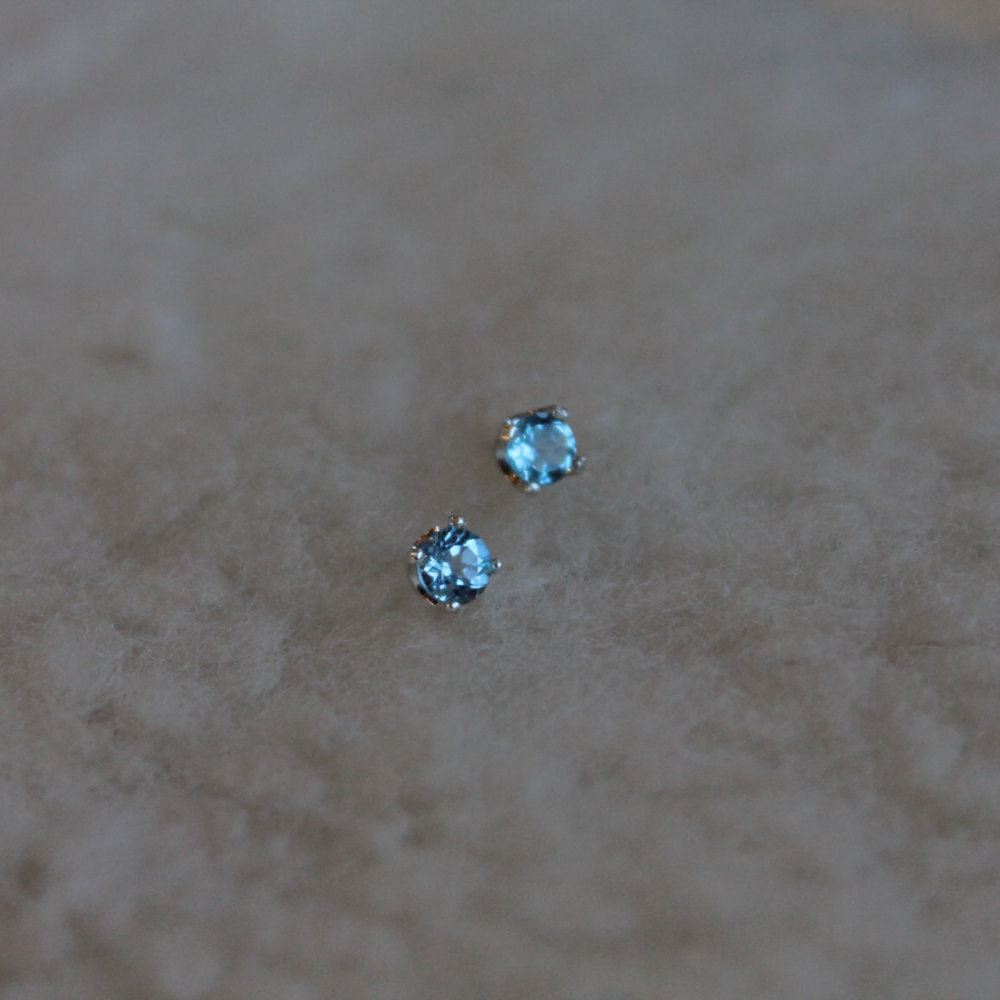 Swiss Blue Topaz Earrings 
