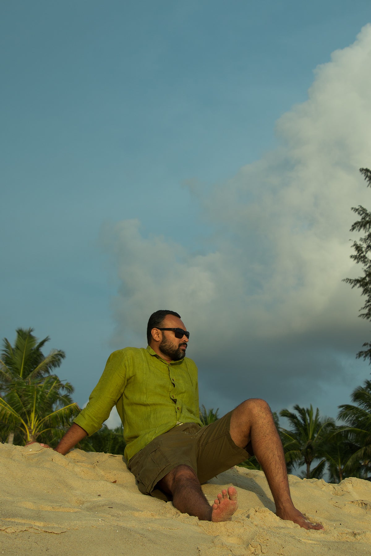 Pure Linen Shirt - Light Green