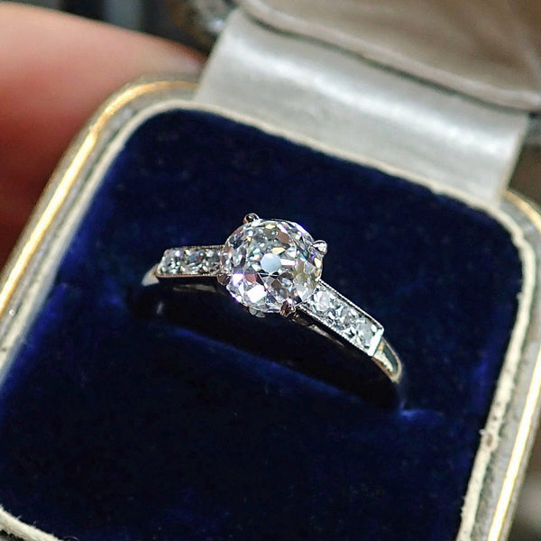 Vintage Diamond Engagement Ring from Doyle & Doyle, Old European Cut 1.13ct 107250R