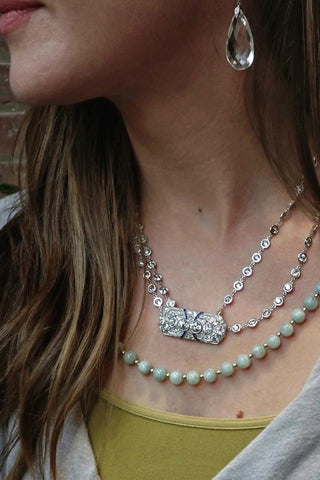diamond-pin,-chain,-jade-beads,-earrings, doyle and doyle 