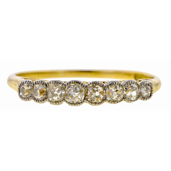 Antique Diamond Wedding Band Ring 